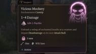 Vicious Mockery is available to Bard Class (Image via Larian Studios)